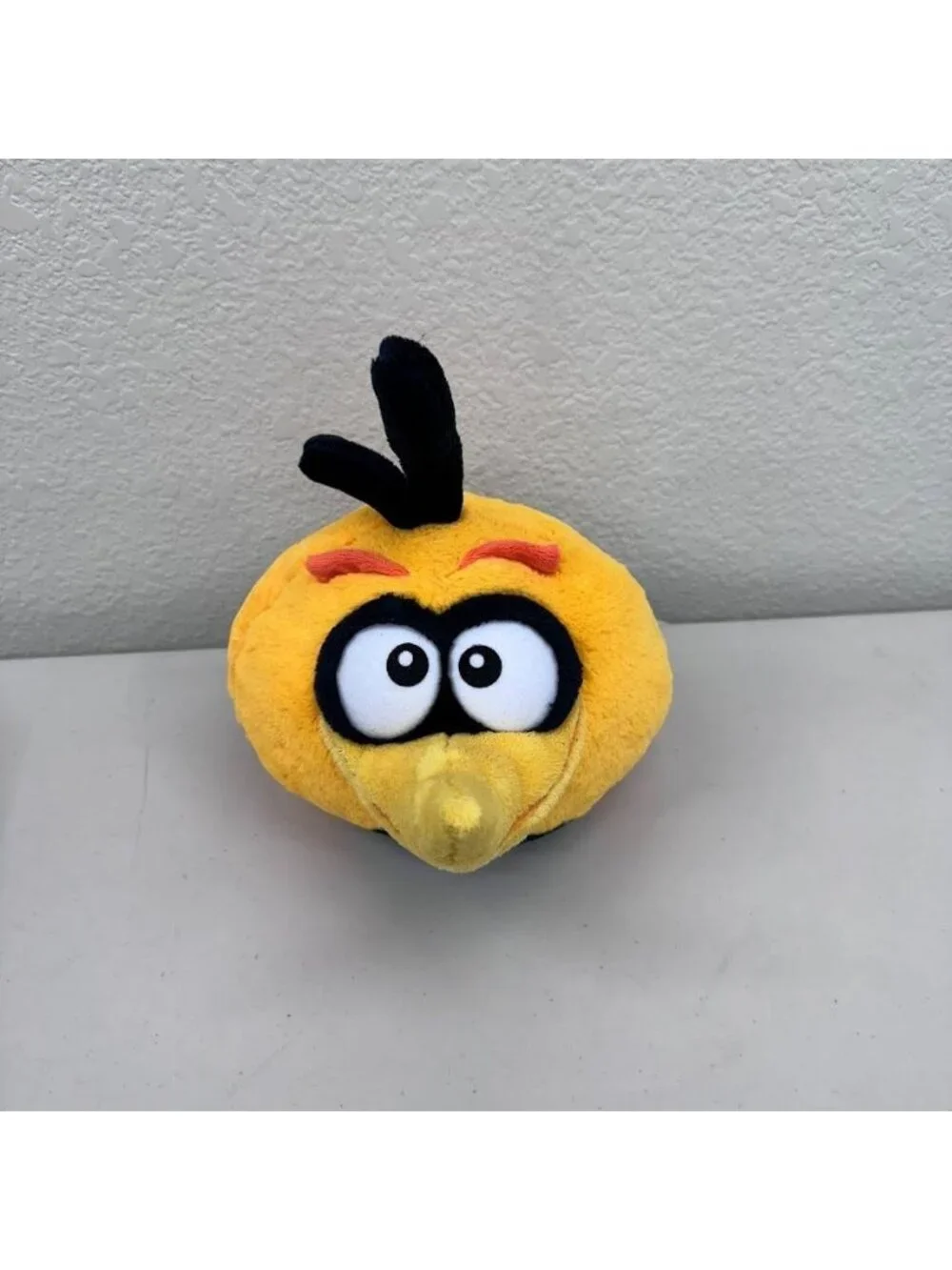 Angry Birds Bubbles Plush Toy Round Orange Globe Stuffed Animal Pointed Beak